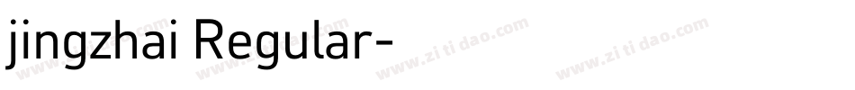 jingzhai Regular字体转换